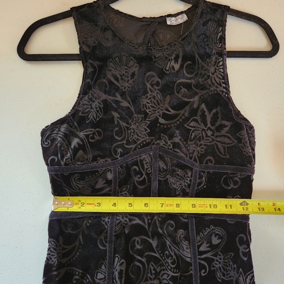Free People Velvet Burnout Babe Black Paisley Bodycon Dress Size Small New NWT - Picture 10 of 12